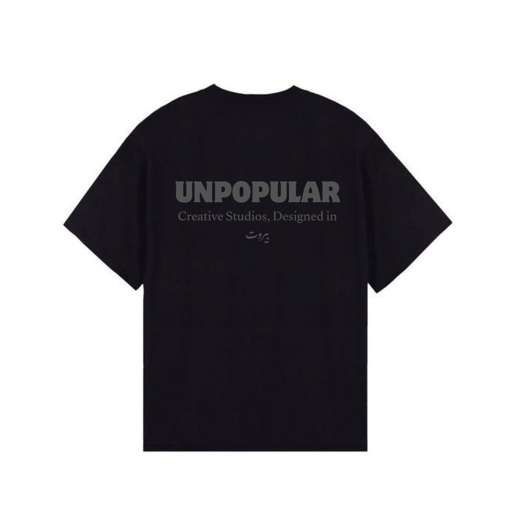 “UNPOPULAR” Black T-Shirt